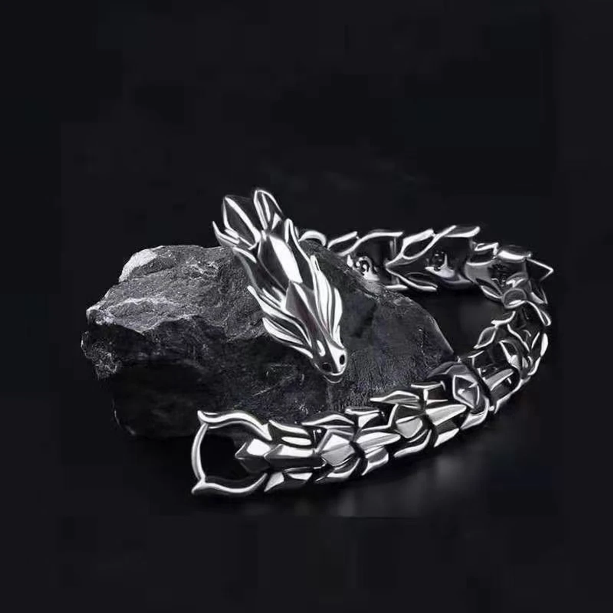 Stainless Steel Dragon Bracelet - Image 4