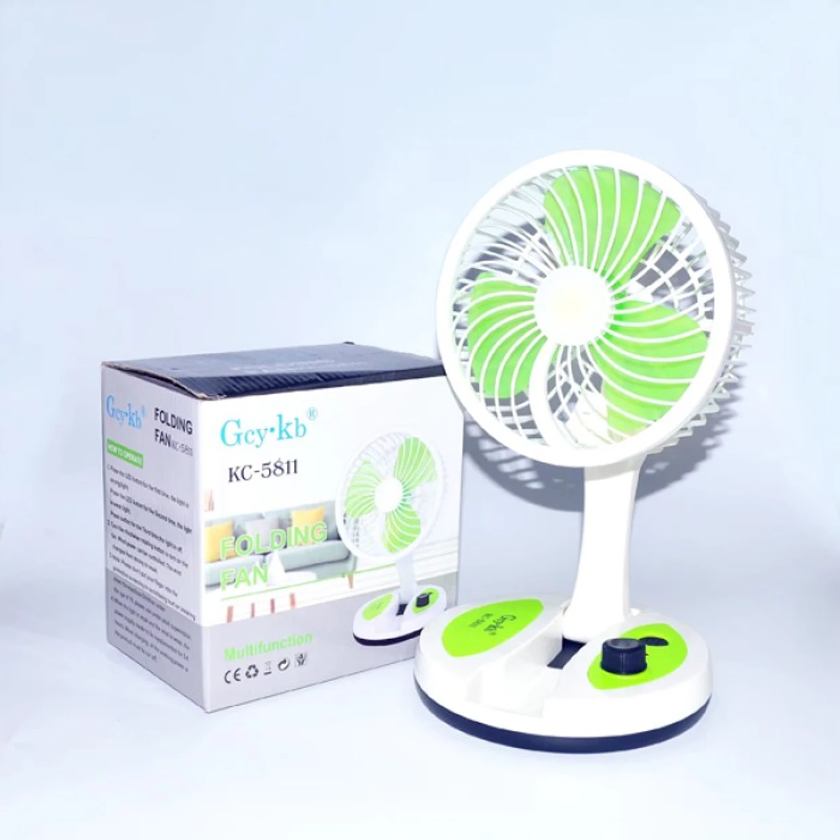 Rechargeable Mini Portable Fan -Green