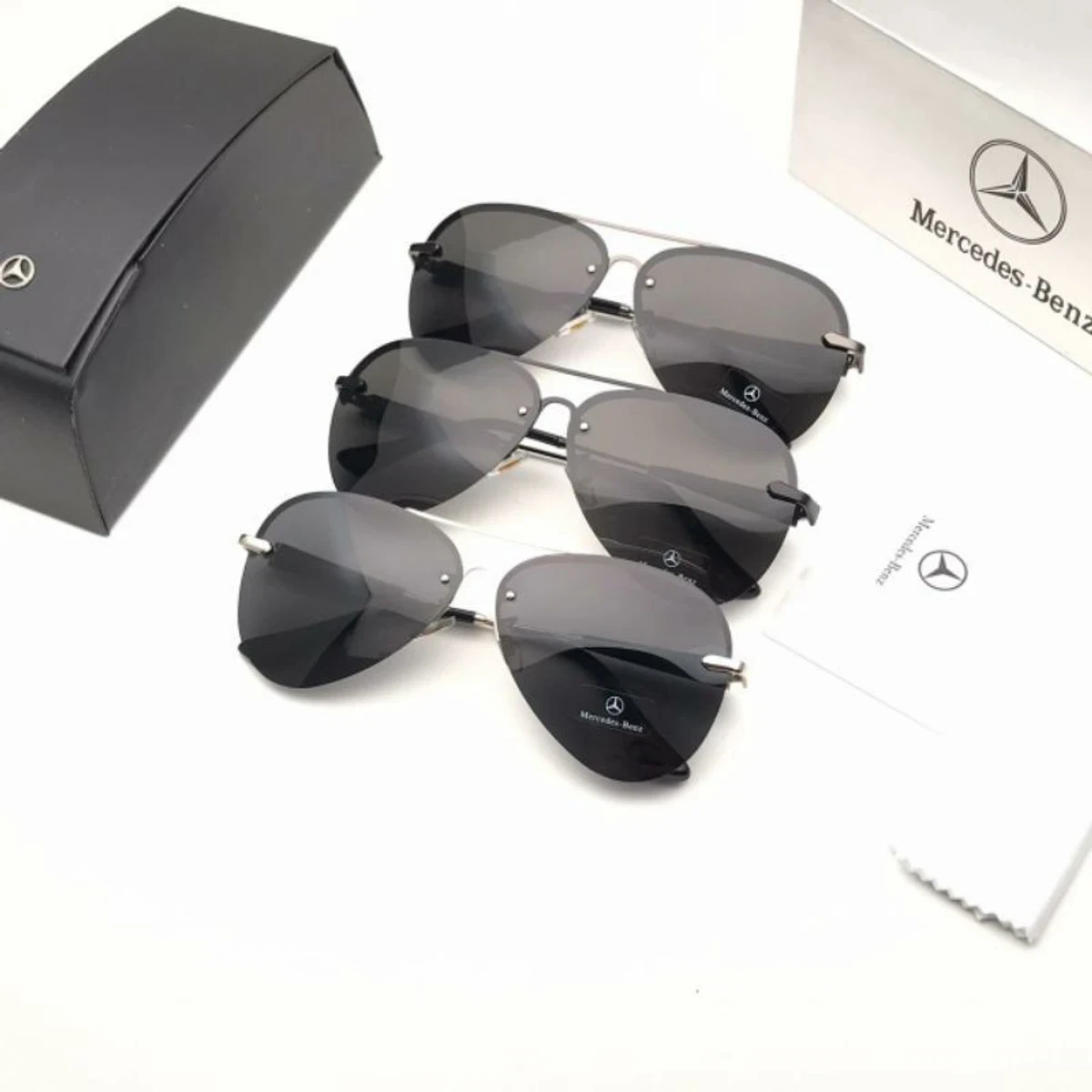 Luxury Mercedes-Benz Sunglass - M743G Black Replica Edition