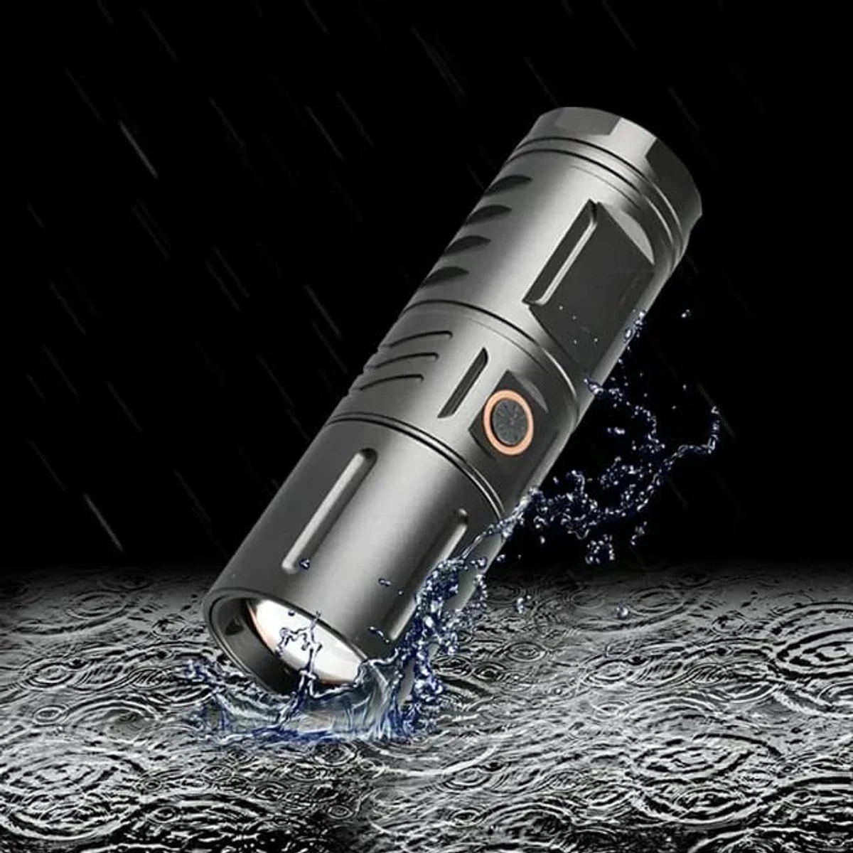 RECHARGEABLE LED TORCH LIGHT, WATERPROOF STRONG LED FLASHLIGHT WITH POWER BANK - Image 8